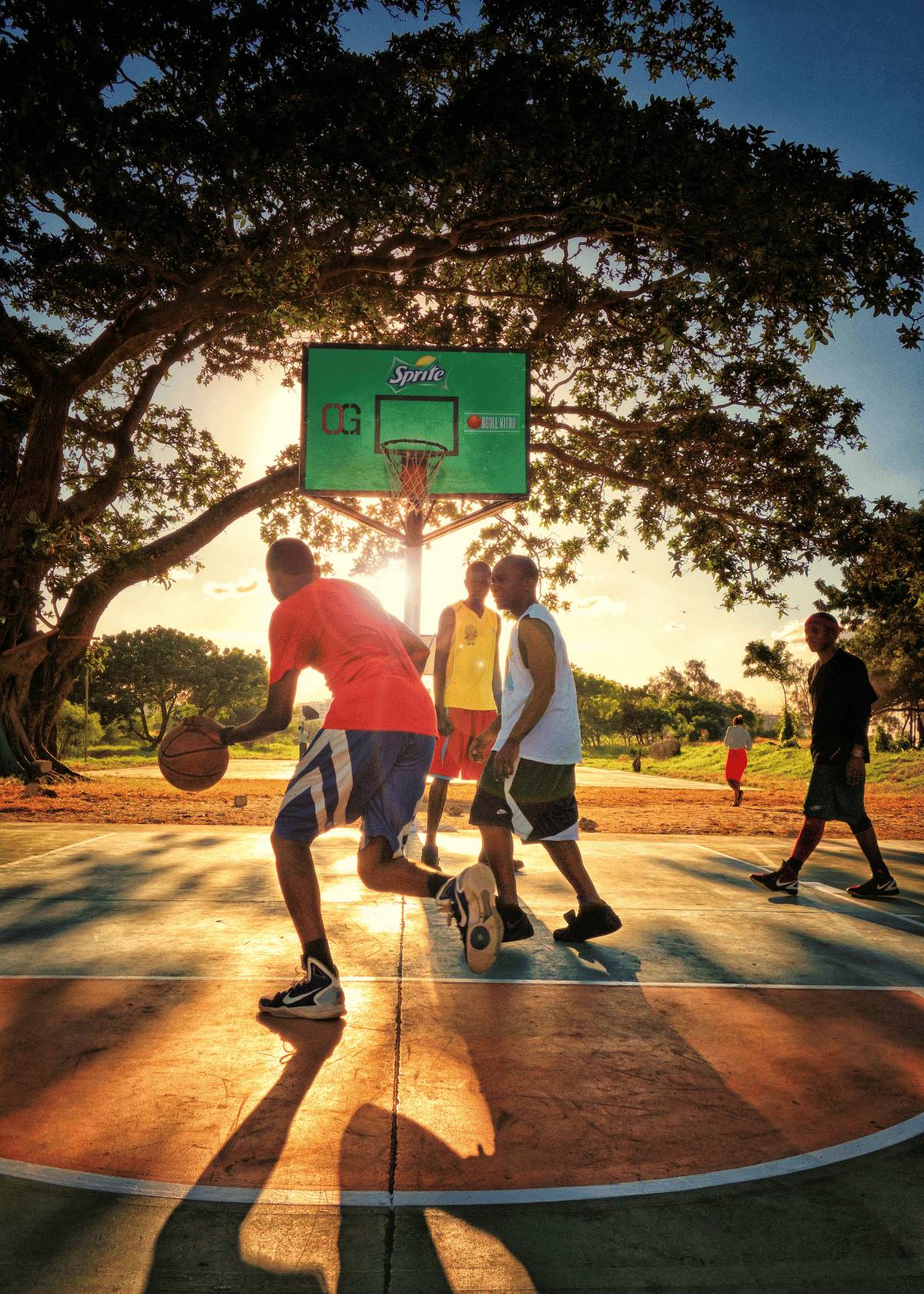 Outdoor basketball